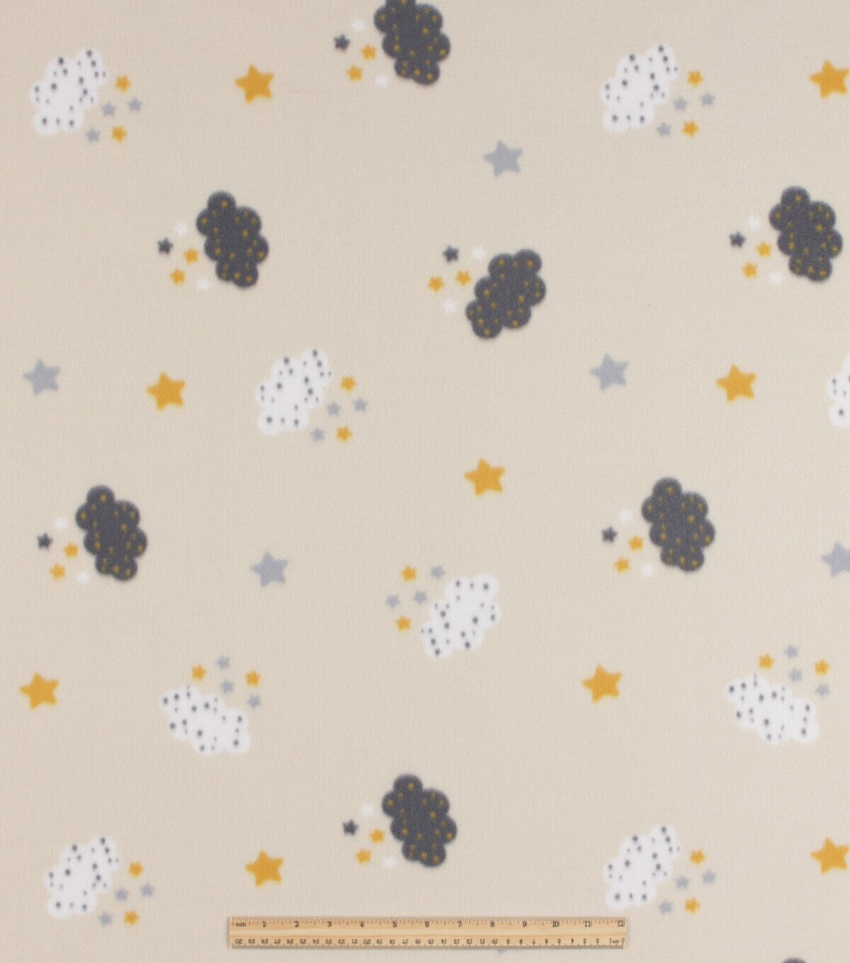 Clouds & Stars Blizzard Prints Fleece Fabric