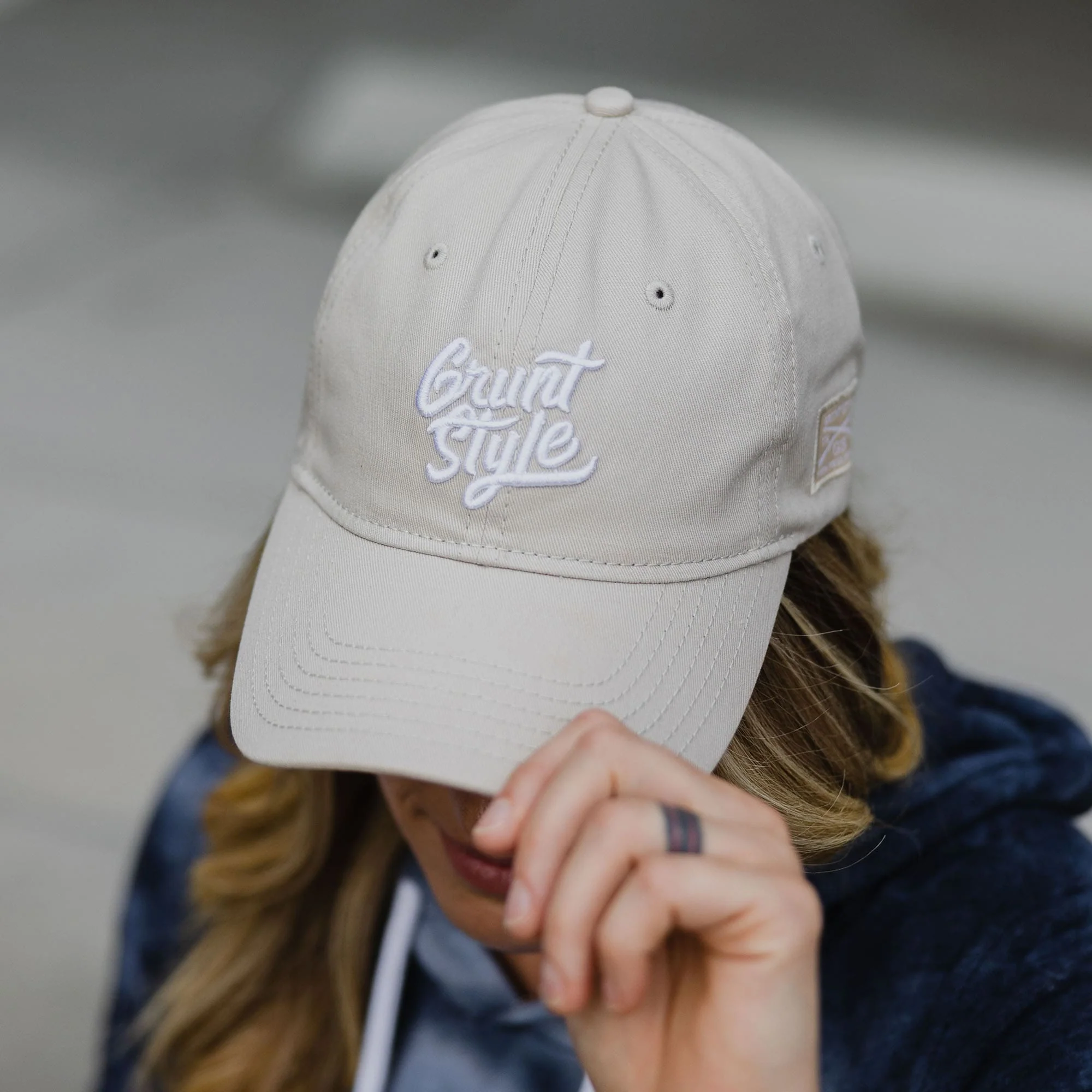 Grunt Style Script Logo �?Natural Hat
