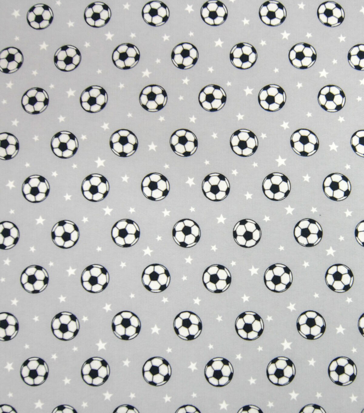 Tossed Soccer Balls Super Snuggle Flannel Fabric