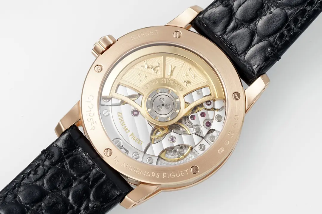 watch Audemars Piguet CODE 11.59 Blue Dial Three-Hand Automatic Watch   Rose Gold and Stainless Steel, 41mm