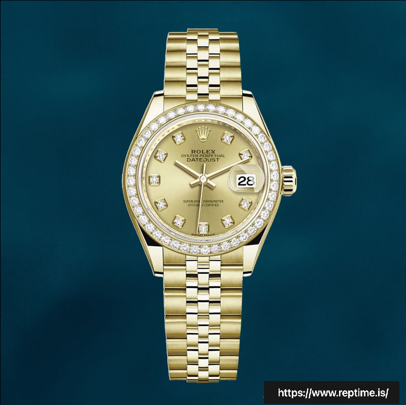 Rolex Datejust 28mm m279138rbr-0023 Ladies Watch Gold-tone