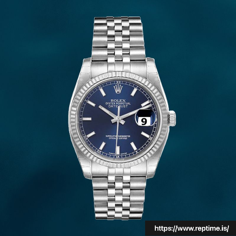 Rolex Datejust 116234BLSJ Men’s 36mm Watch Silver-tone