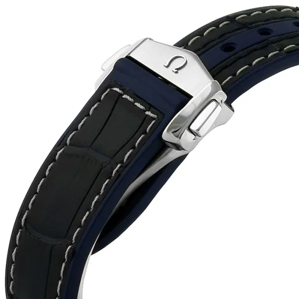 Omega Planet Ocean Men Automatic Blue Leather Watch O21533402003001