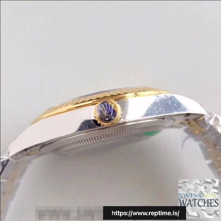 ROLEX DATEJUST SILVER DIAL SAPPHIRE CRYSTAL 41MM SWISS REPLICA m126333.0004