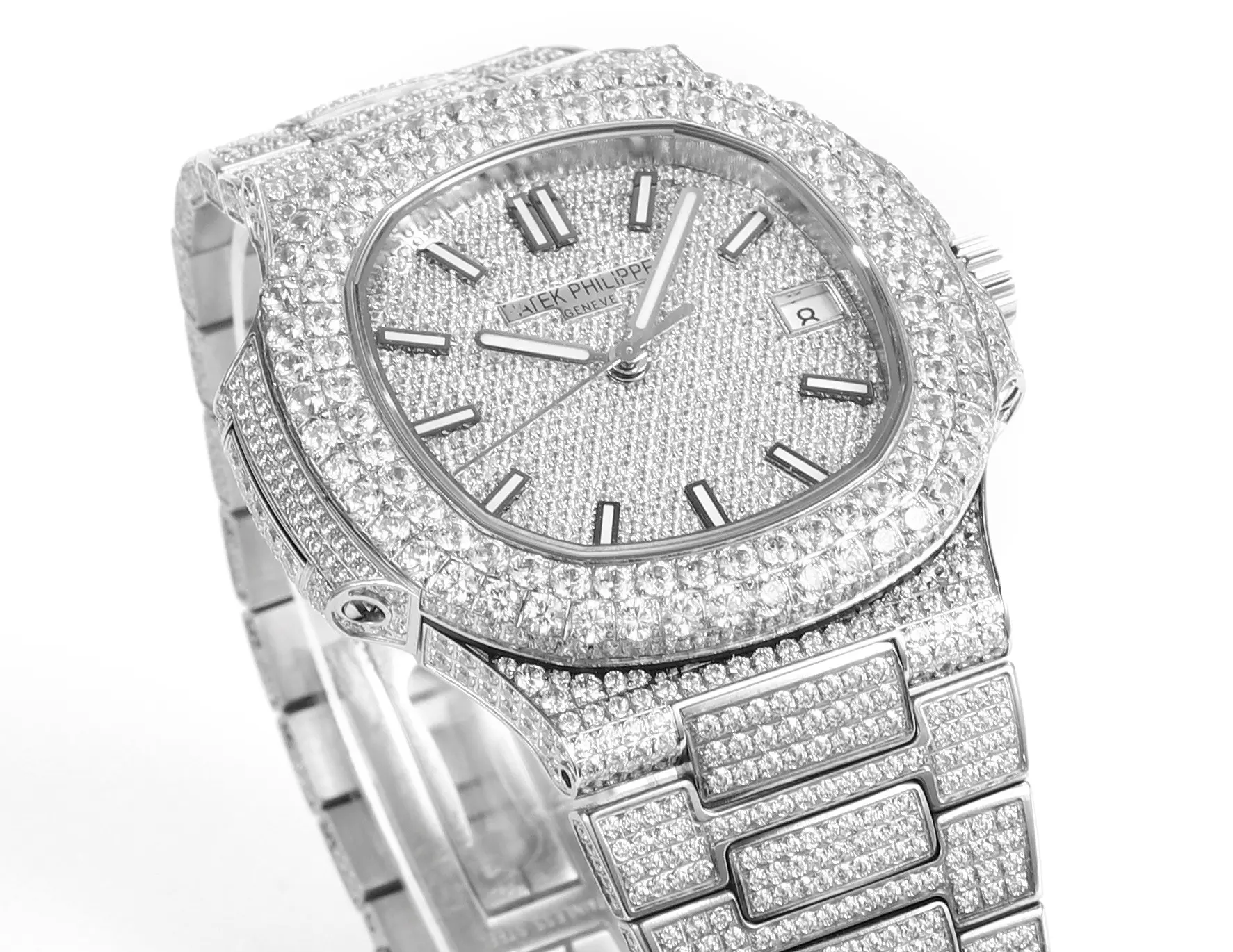 Patek Philippe Nautilus Full Star Platinum Watch