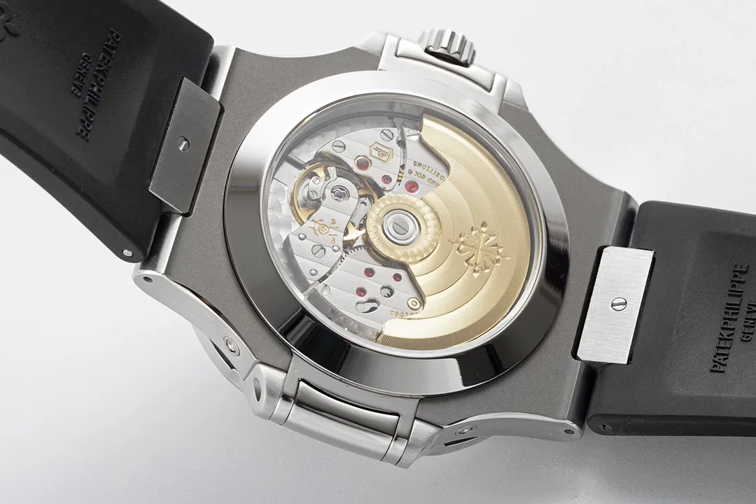 Patek Philippe Nautilus Blue Rubber Strap Watch