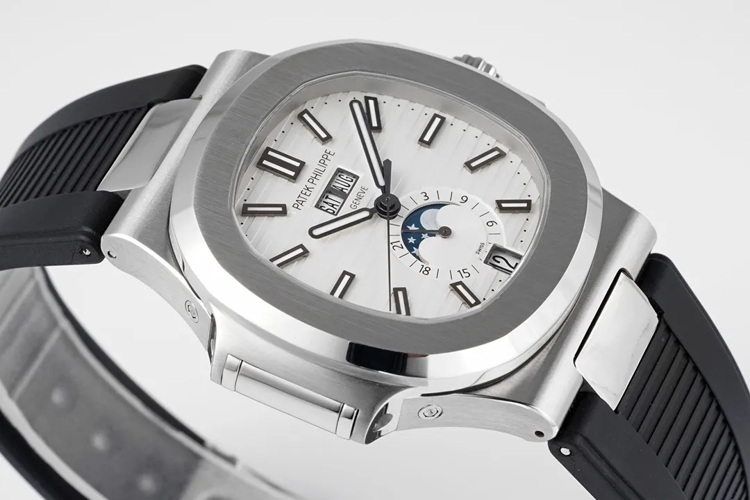 Patek Philippe Nautilus Blue Rubber Strap Watch