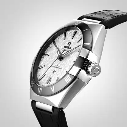 Omega Constellation Men Automatic Grey Leather Watch O13133412106001