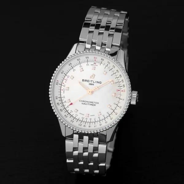Breitling Navitimer Women Automatic Mother of Pearl Stainless Steel Watch A17395211A1A1