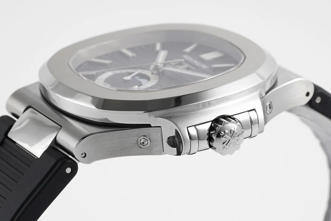 Patek Philippe Nautilus Blue Rubber Strap Watch