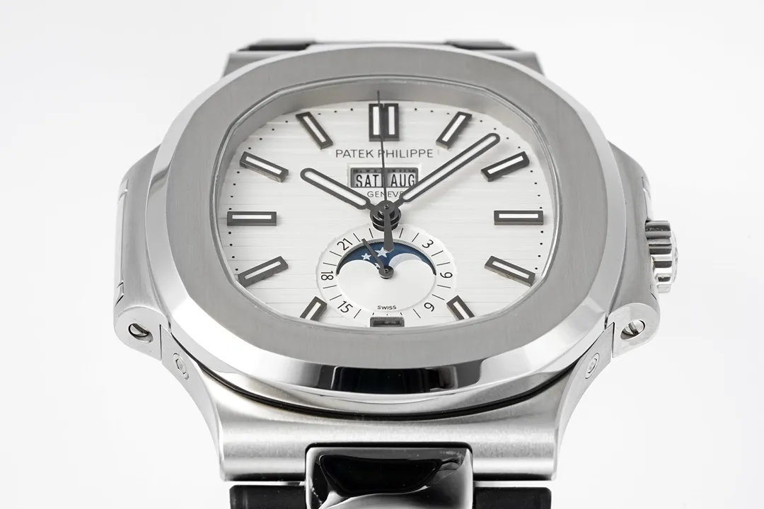 Patek Philippe Nautilus Blue Rubber Strap Watch