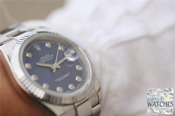 ROLEX DATEJUST BLUE DIAL STAINLESS STEEL 41MM SWISS REPLICA m126334.0015