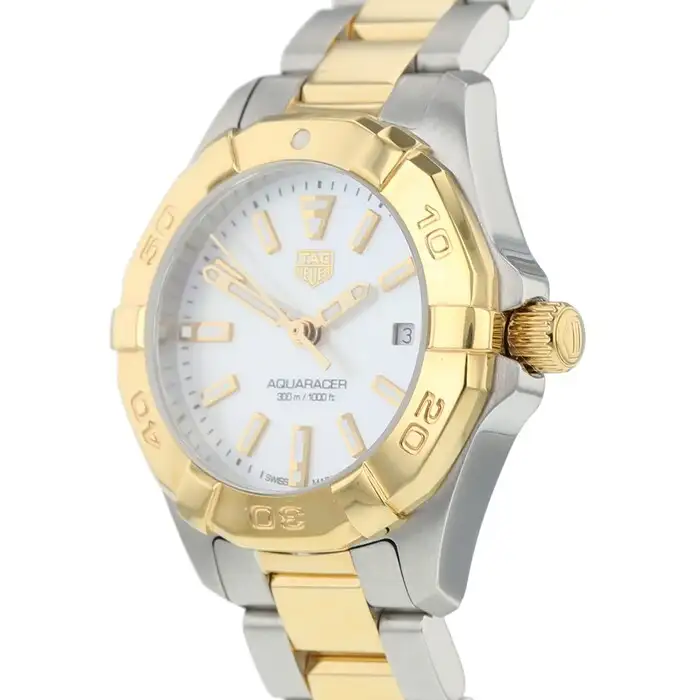 TAG Heuer Aquaracer Women Quartz Mother of Pearl Bicoloured Watch WBD1420.BB0321