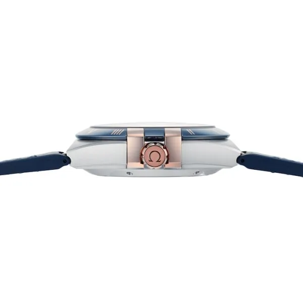 Omega Constellation Men Automatic Blue Leather Watch O13123412103001