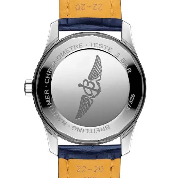 Breitling Navitimer Men Automatic Blue Alligator Watch A17326161C1P3