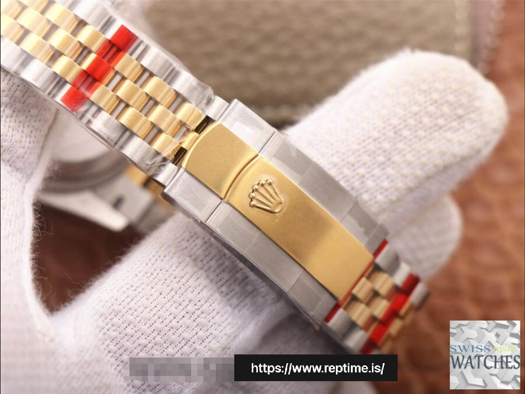 ROLEX DATEJUST GREEN DIAL 18K YELLOW GOLD 36MM SWISS REPLICA m126233.0025