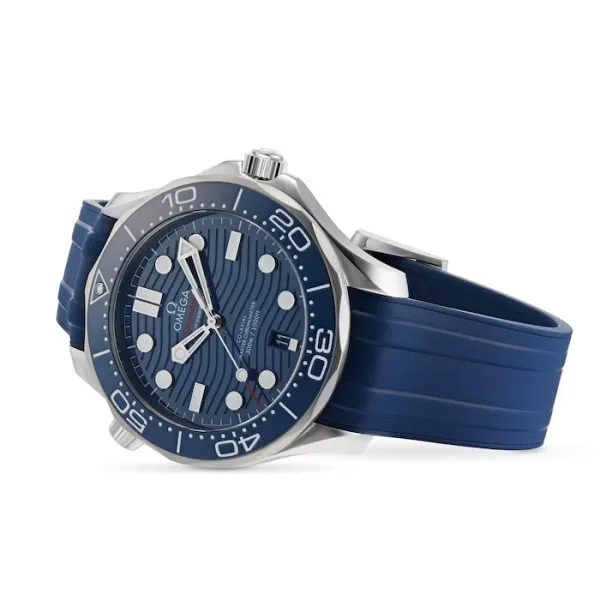 Omega Seamaster Men Automatic Blue Rubber Watch O21032422003001
