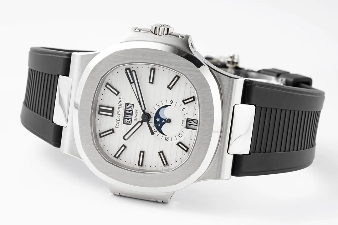 Patek Philippe Nautilus Blue Rubber Strap Watch