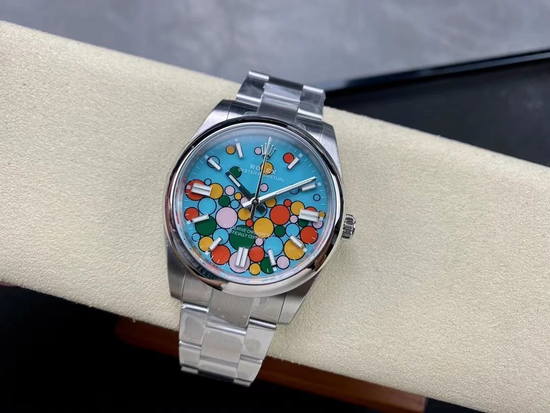 Superclone Rolex Oyster Perpetual 41 mm Turquoise Dial 124300