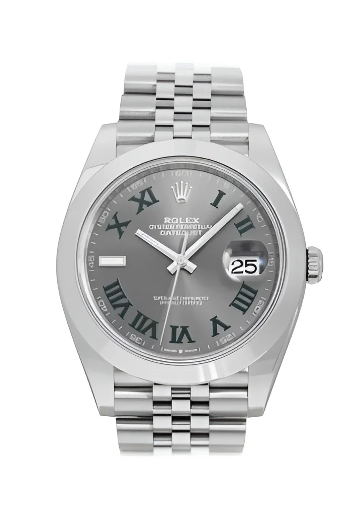 Superclone Rolex Datejust 41mm Rhodium Dial 126300 Wimbledon Jubilee