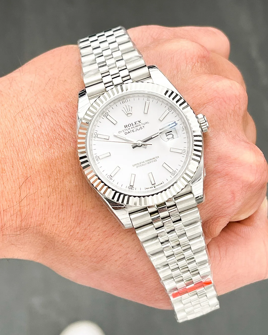 Rolex Datejust 41mm White Dial 126334 Jubilee Flutted