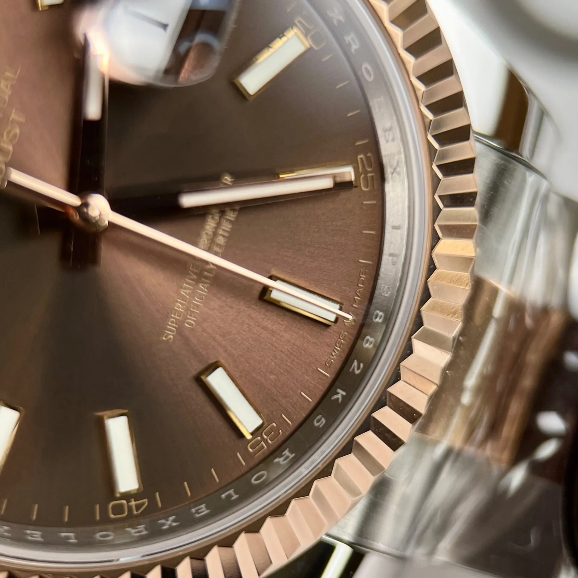 Superclone Rolex Datejust 41 mm Chocolate Dial 126331 Oyster