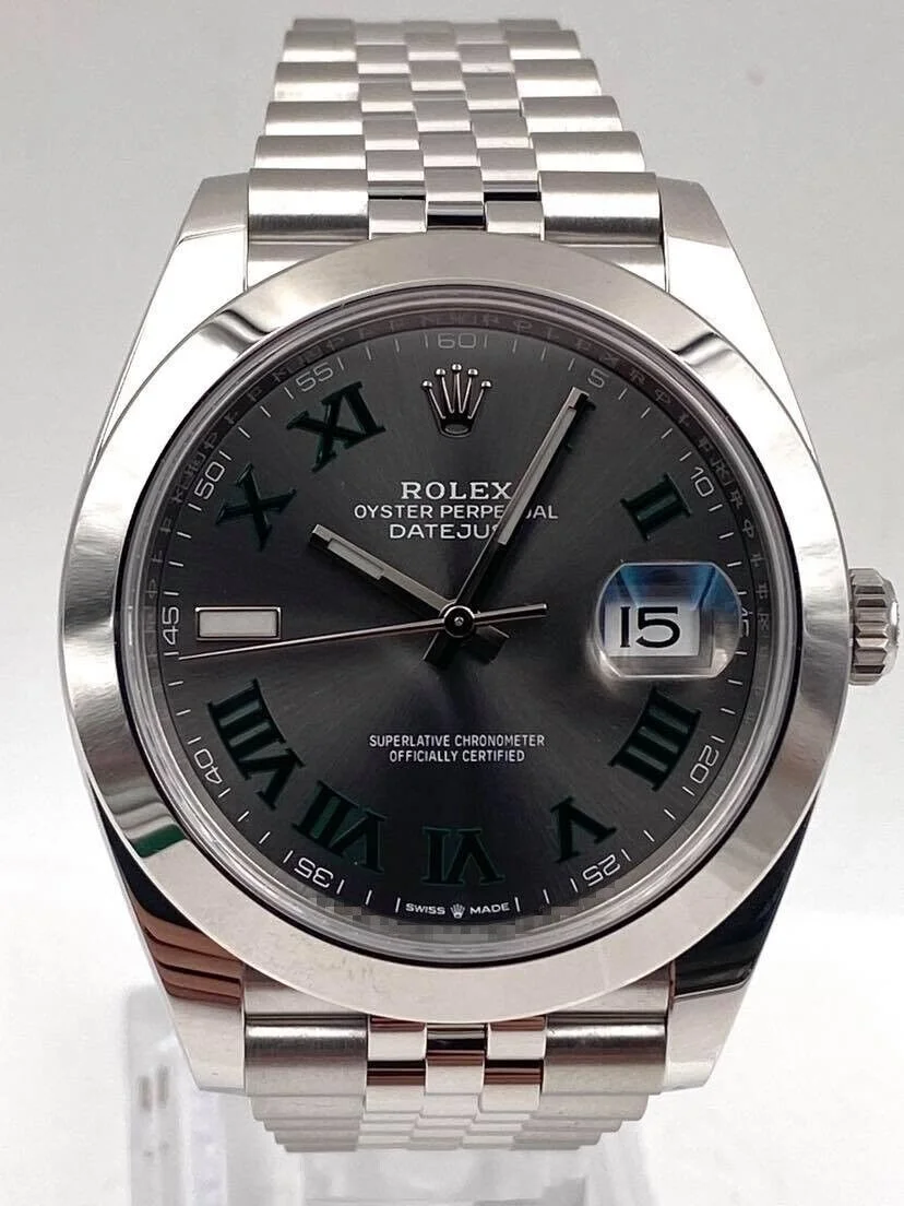 Superclone Rolex Datejust 41mm Rhodium Dial 126300 Wimbledon Jubilee