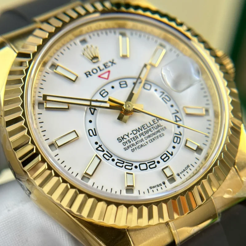 Superclone Rolex Sky-Dweller 42 mm Intense white Dial 336238