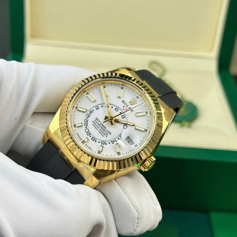 Superclone Rolex Sky-Dweller 42 mm Intense white Dial 336238