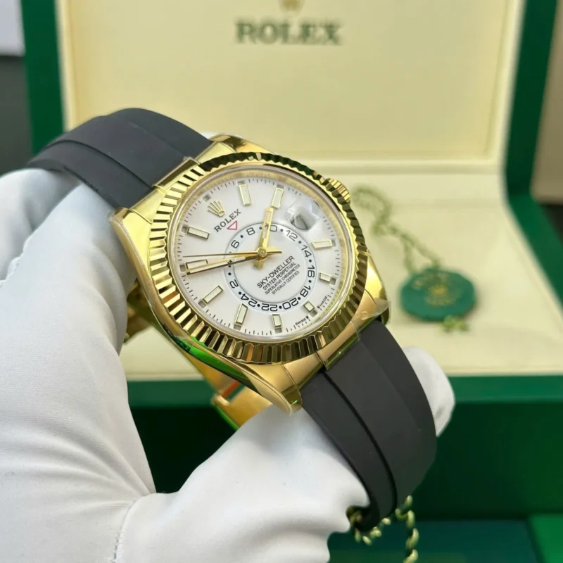 Superclone Rolex Sky-Dweller 42 mm Intense white Dial 336238