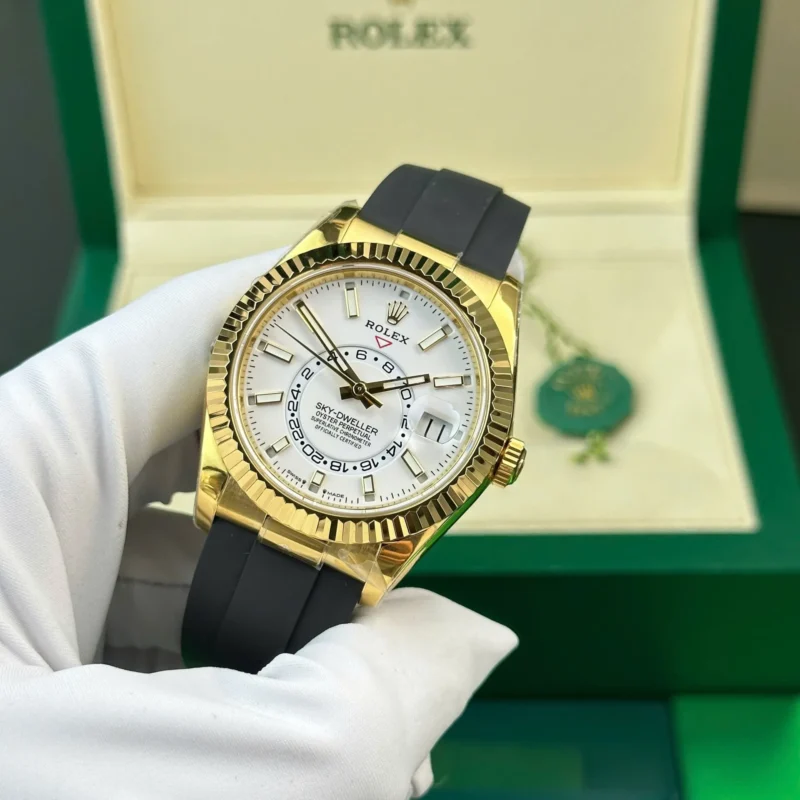 Superclone Rolex Sky-Dweller 42 mm Intense white Dial 336238