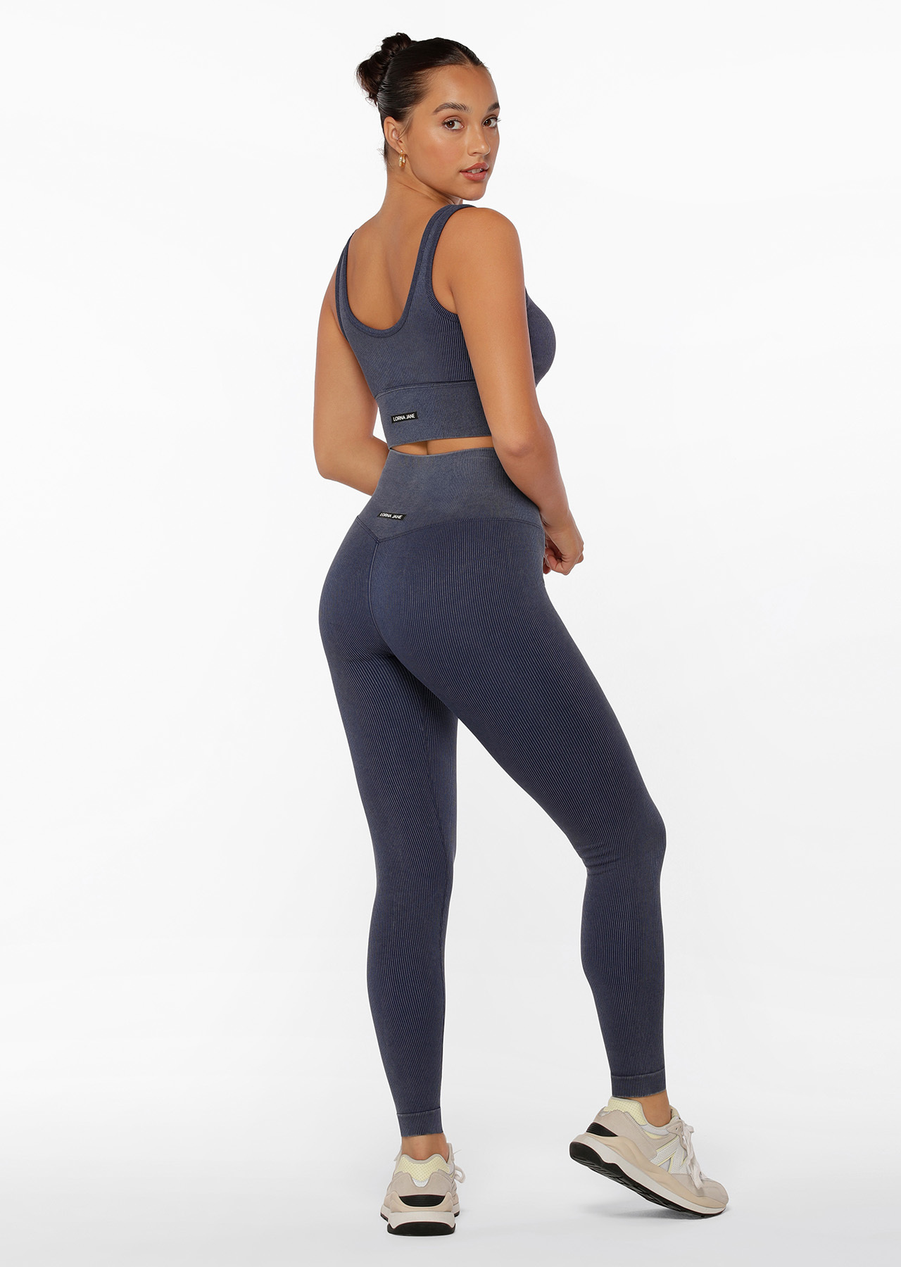 Lorna Jane Tempo Ribbed Seamless Full Length Leggings