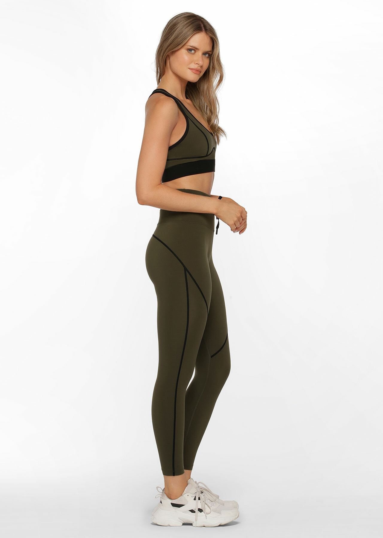 Lorna Jane Contrast Racer Ankle Biter Leggings