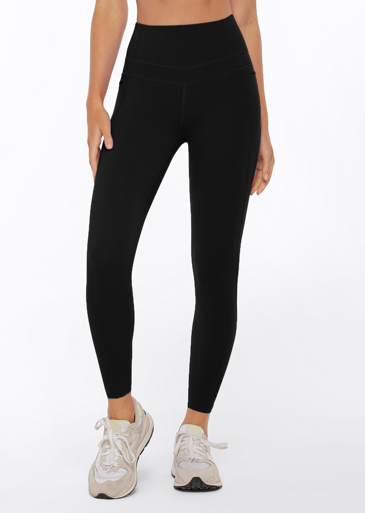 Lorna Jane Stomach Support Zip Phone Pocket Ankle Biter Leggings