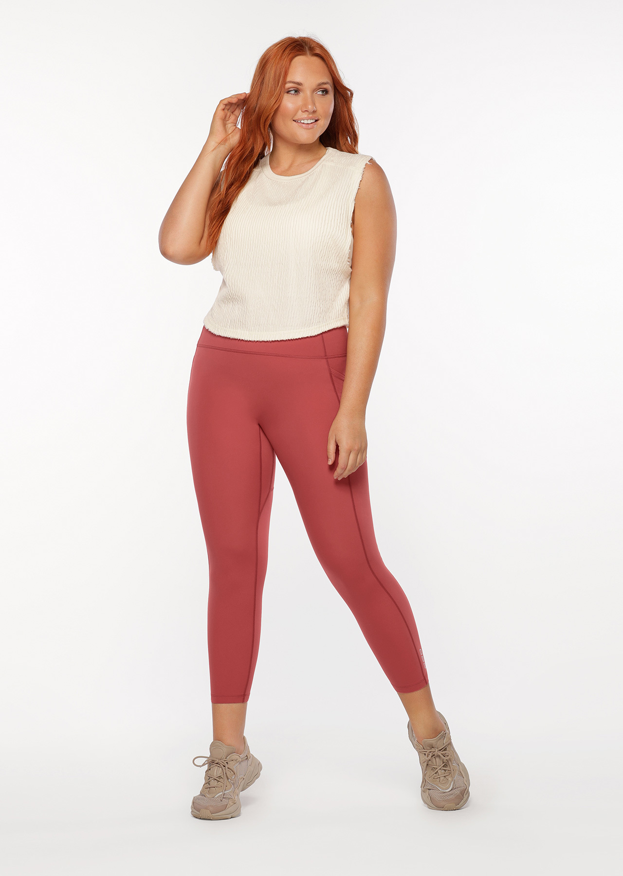 Lorna Jane Luxe Textured Cropped Tank