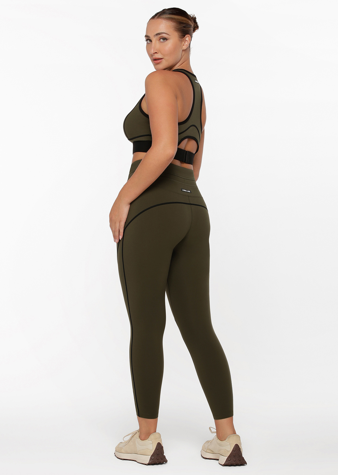 Lorna Jane Contrast Racer Ankle Biter Leggings