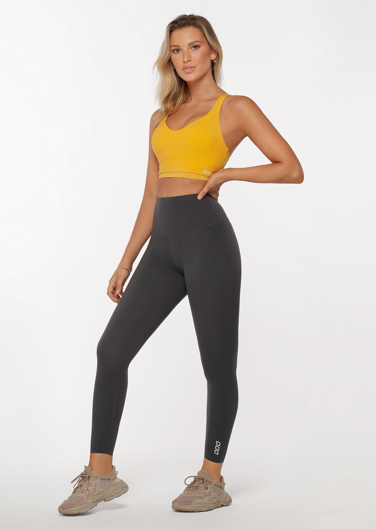 Lorna Jane Hi-Fold Lotus Ankle Biter Leggings