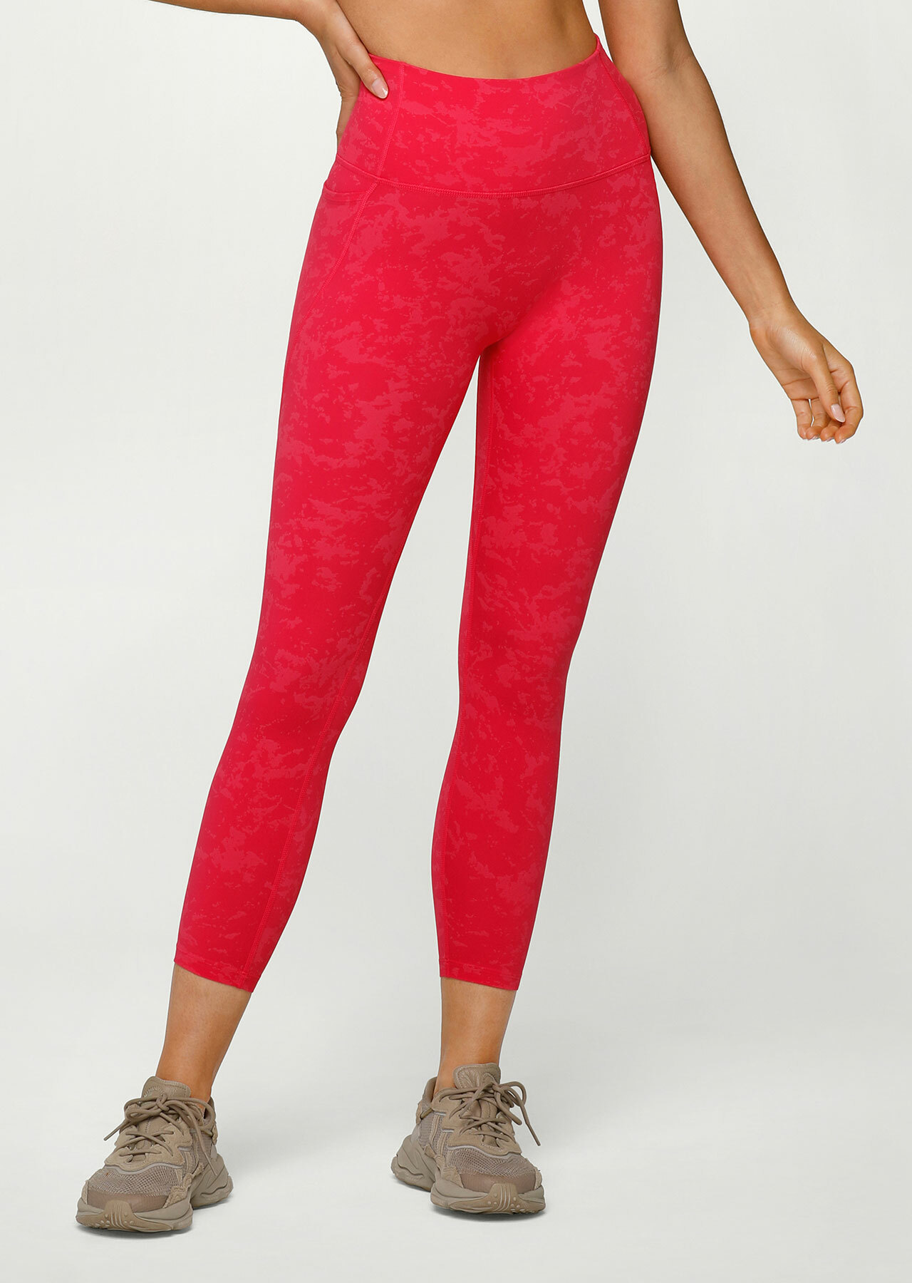 Lorna Jane Hi-Fold No Ride Ankle Biter Leggings