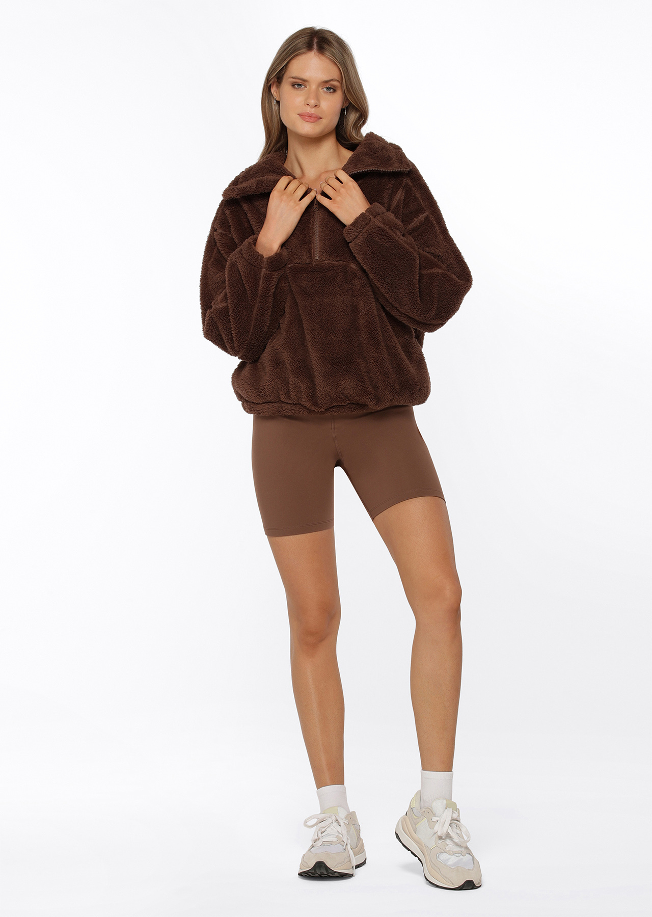 Lorna Jane Zip Front Teddy Pullover