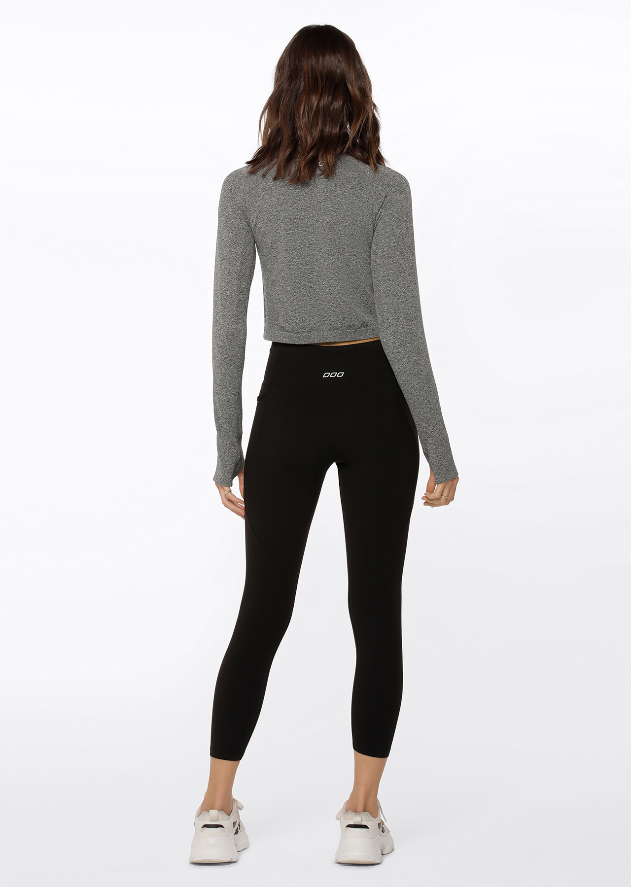 Lorna Jane Dynamic Seamless Cropped Long Sleeve Top