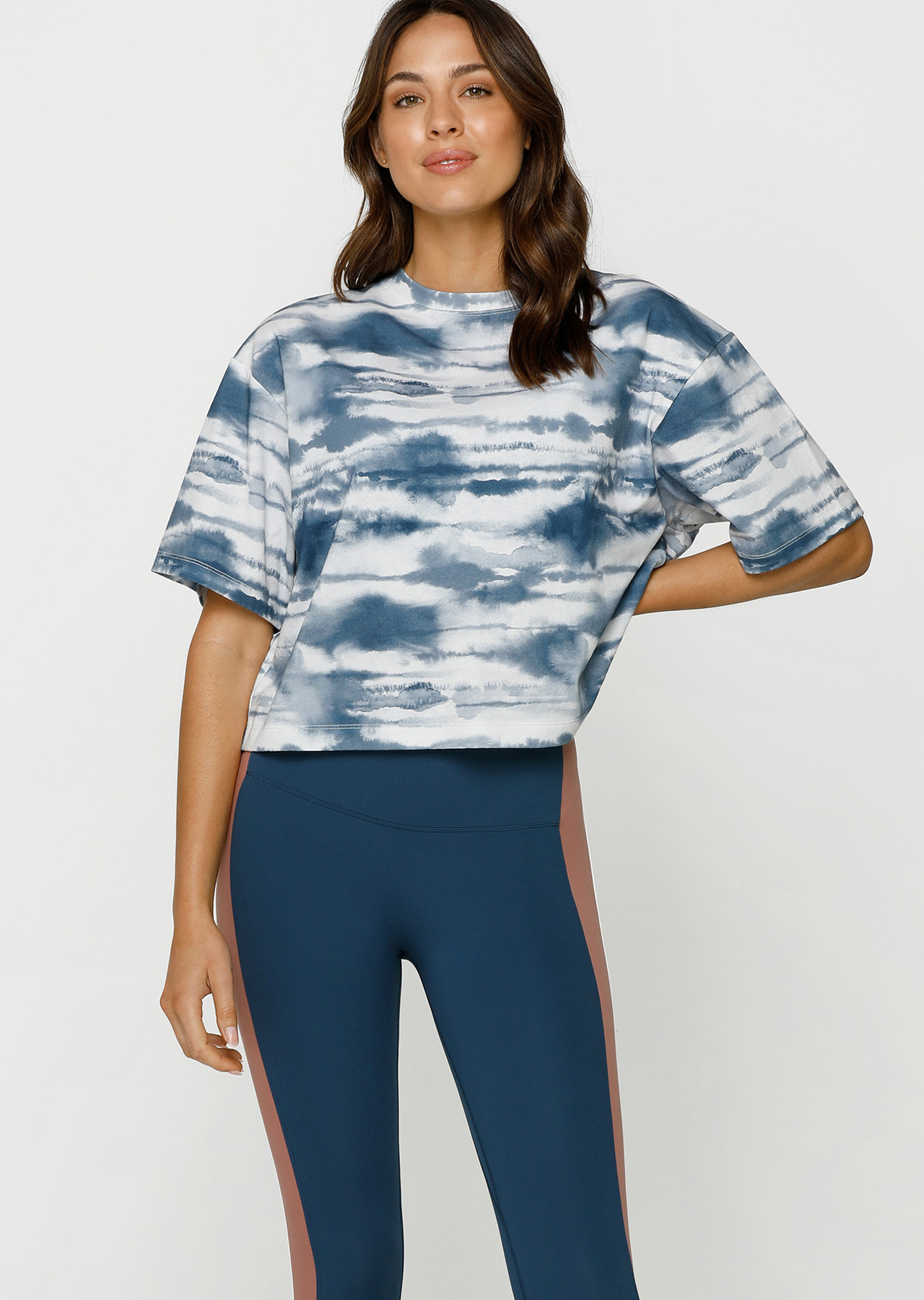 Lorna Jane Tie Dye Cropped Tee