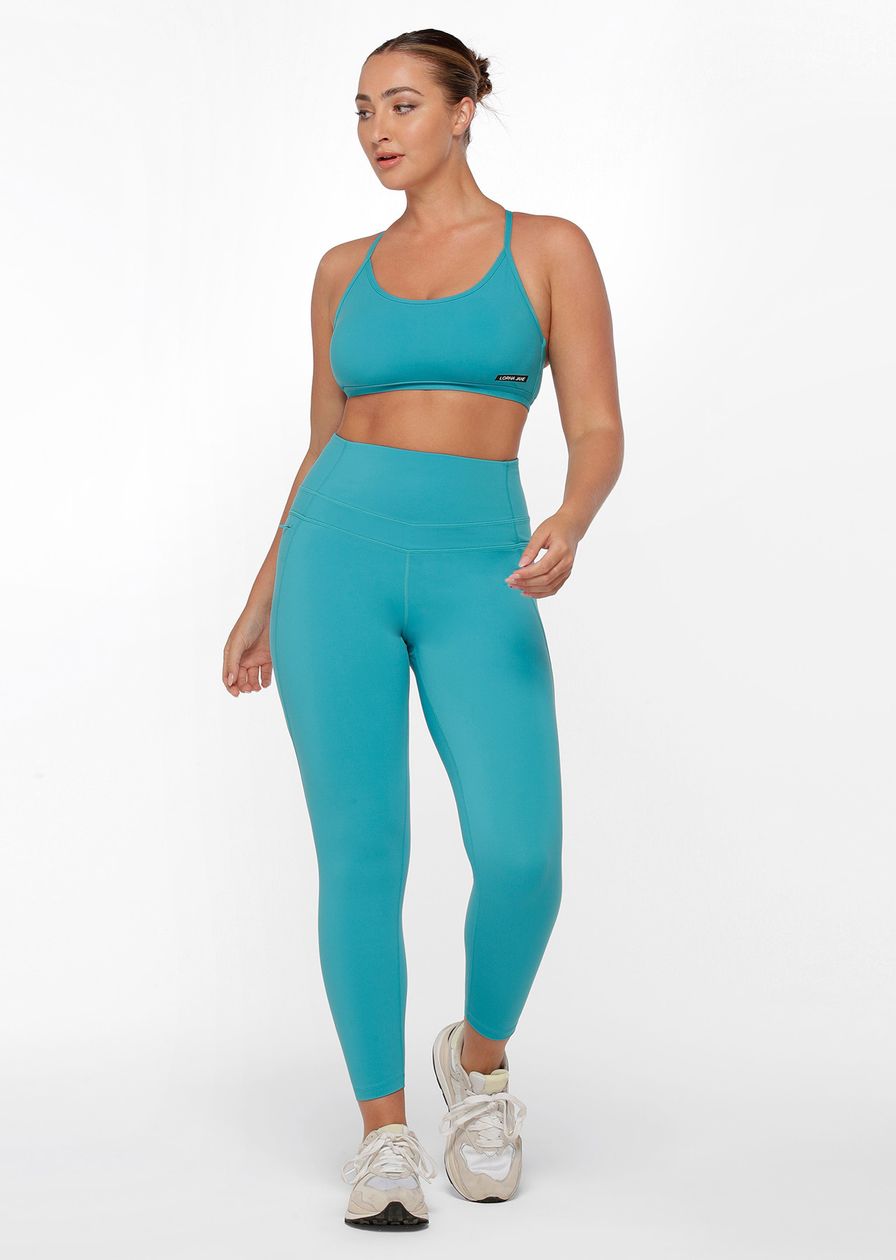 Lorna Jane Stomach Support Zip Phone Pocket Ankle Biter Leggings