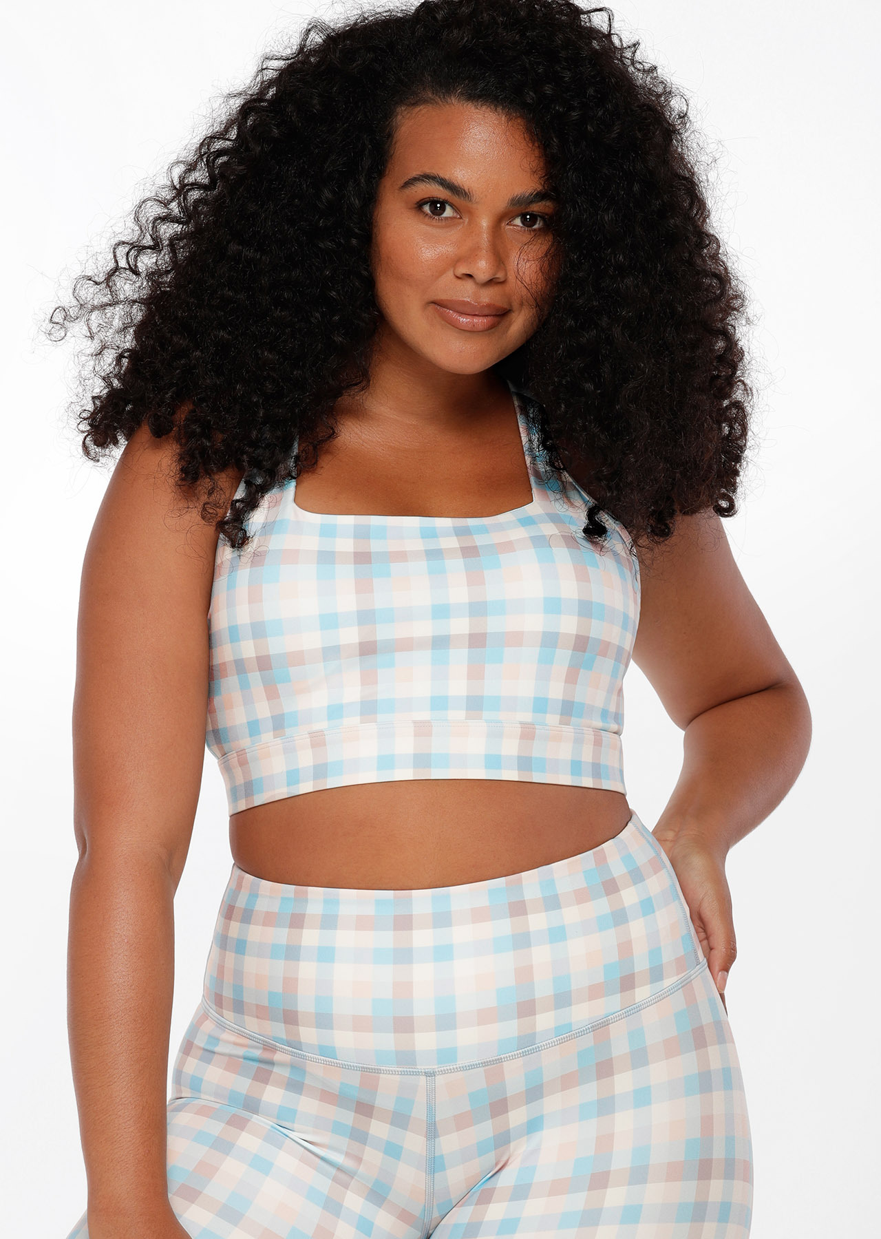 Lorna Jane Sunrise Check Sports Bra