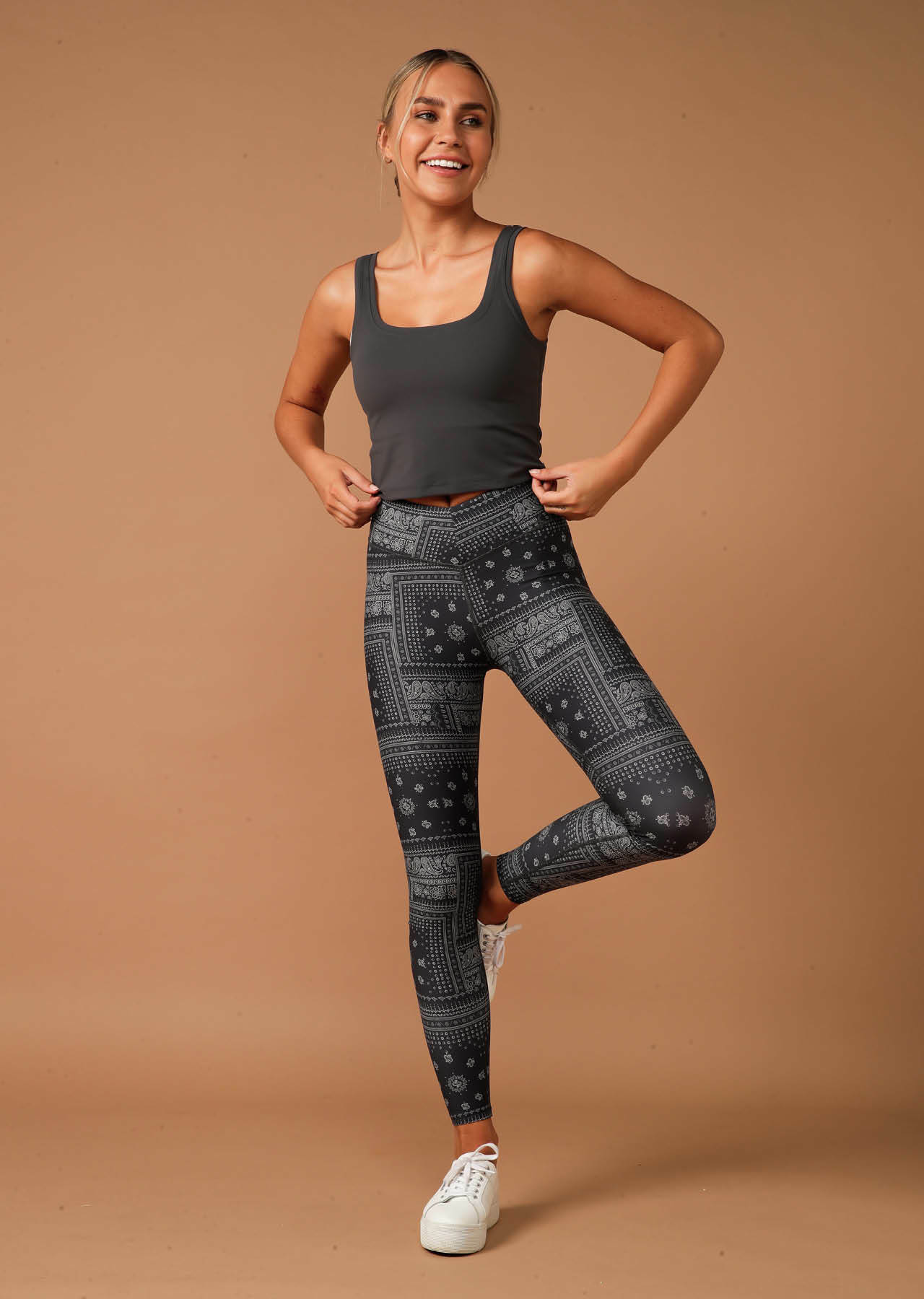 Lorna Jane Bandana Paisley Full Length Leggings