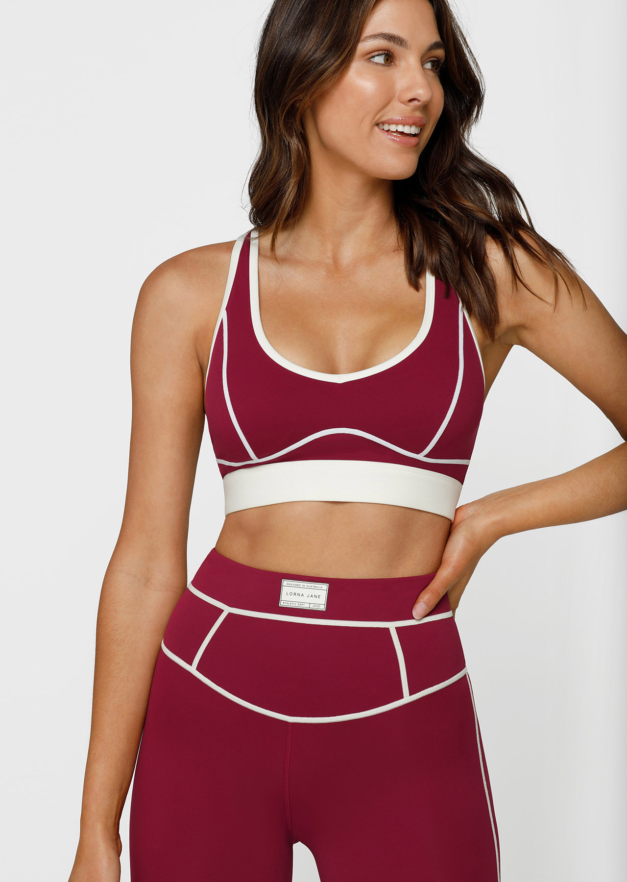 Lorna Jane Contrast Racer Sports Bra
