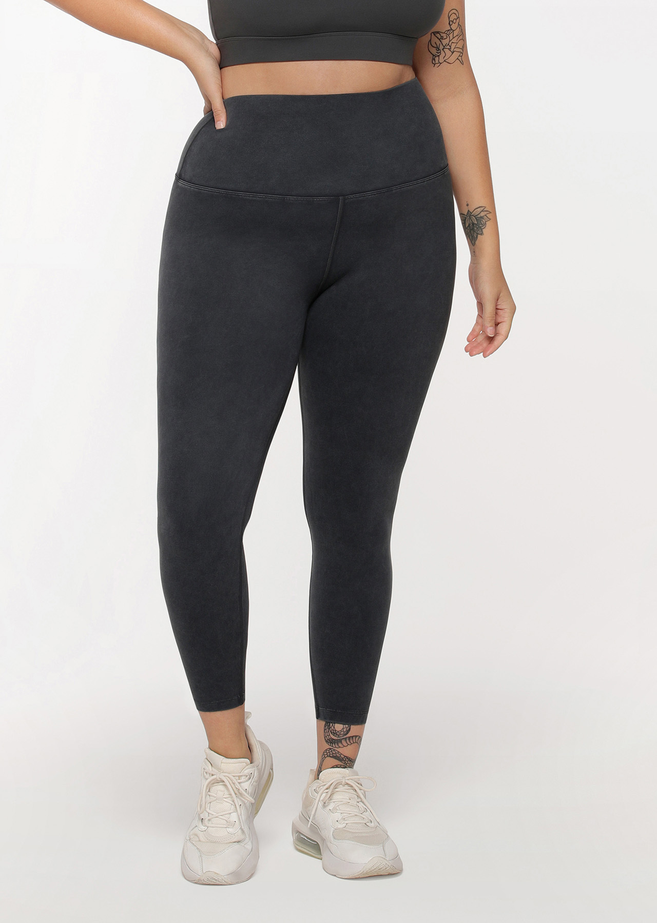 Lorna Jane Feel Comfortable Acid Wash Ankle Biter Leggings