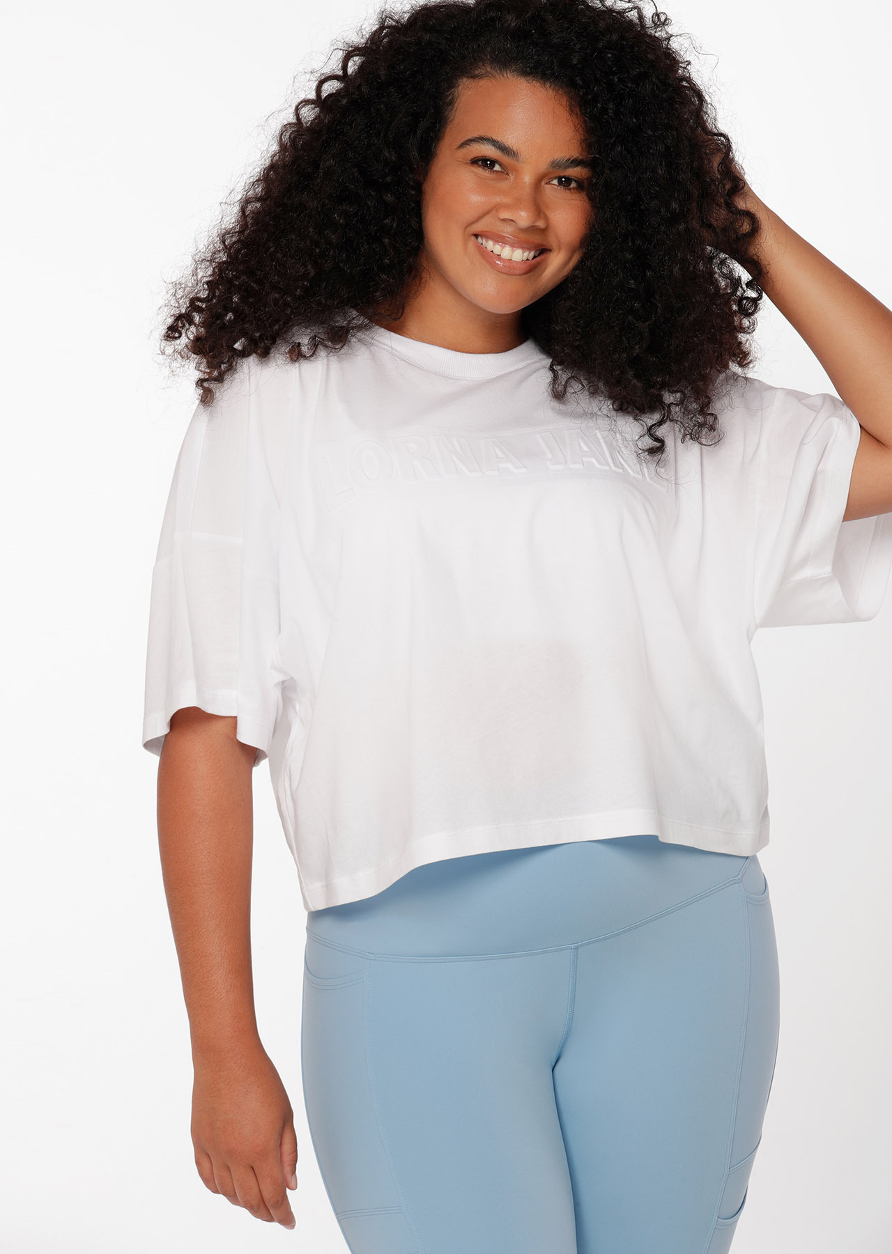 Lorna Jane Embossed Active Cropped Tee