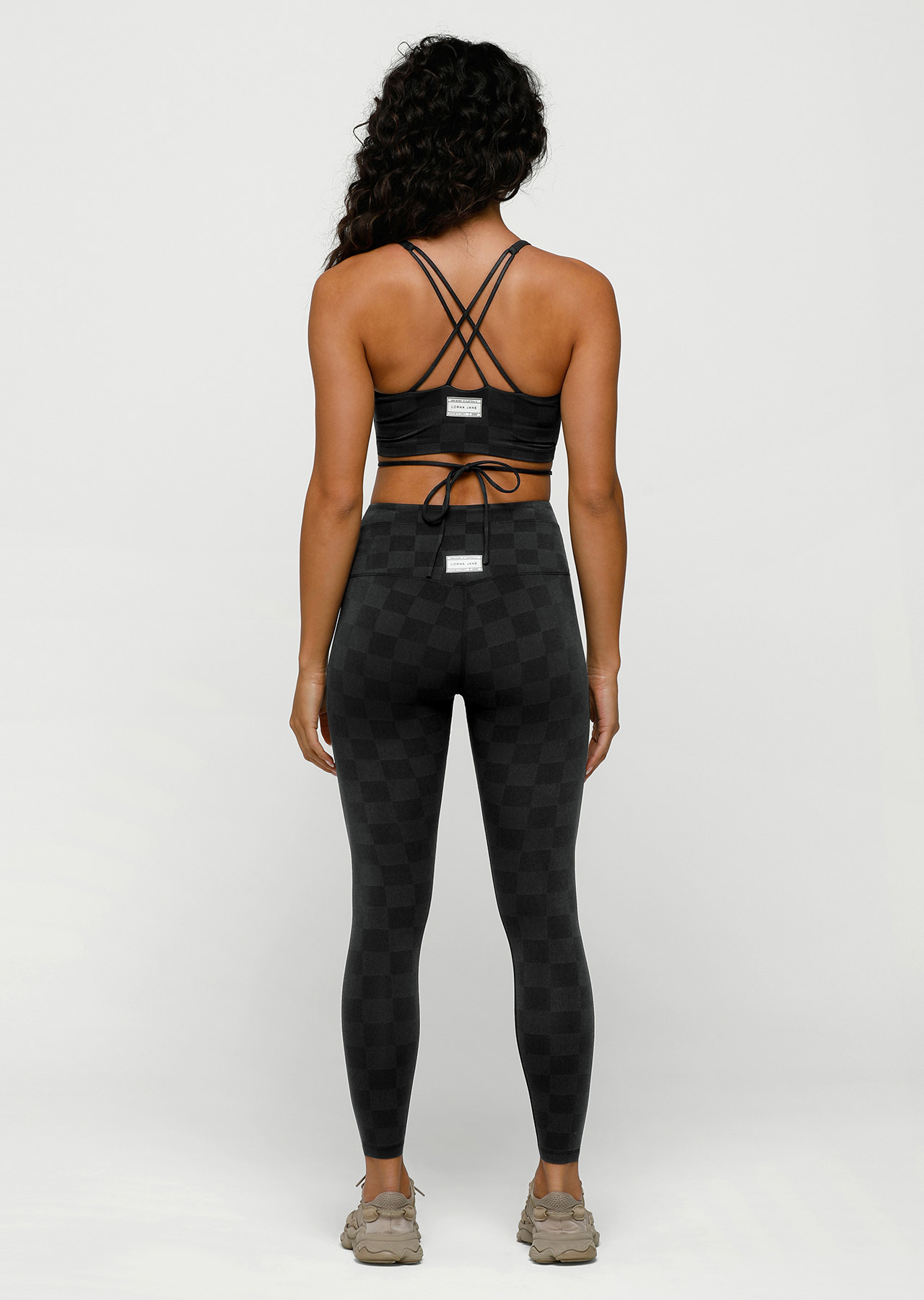 Lorna Jane Checkerboard Long Line Bra