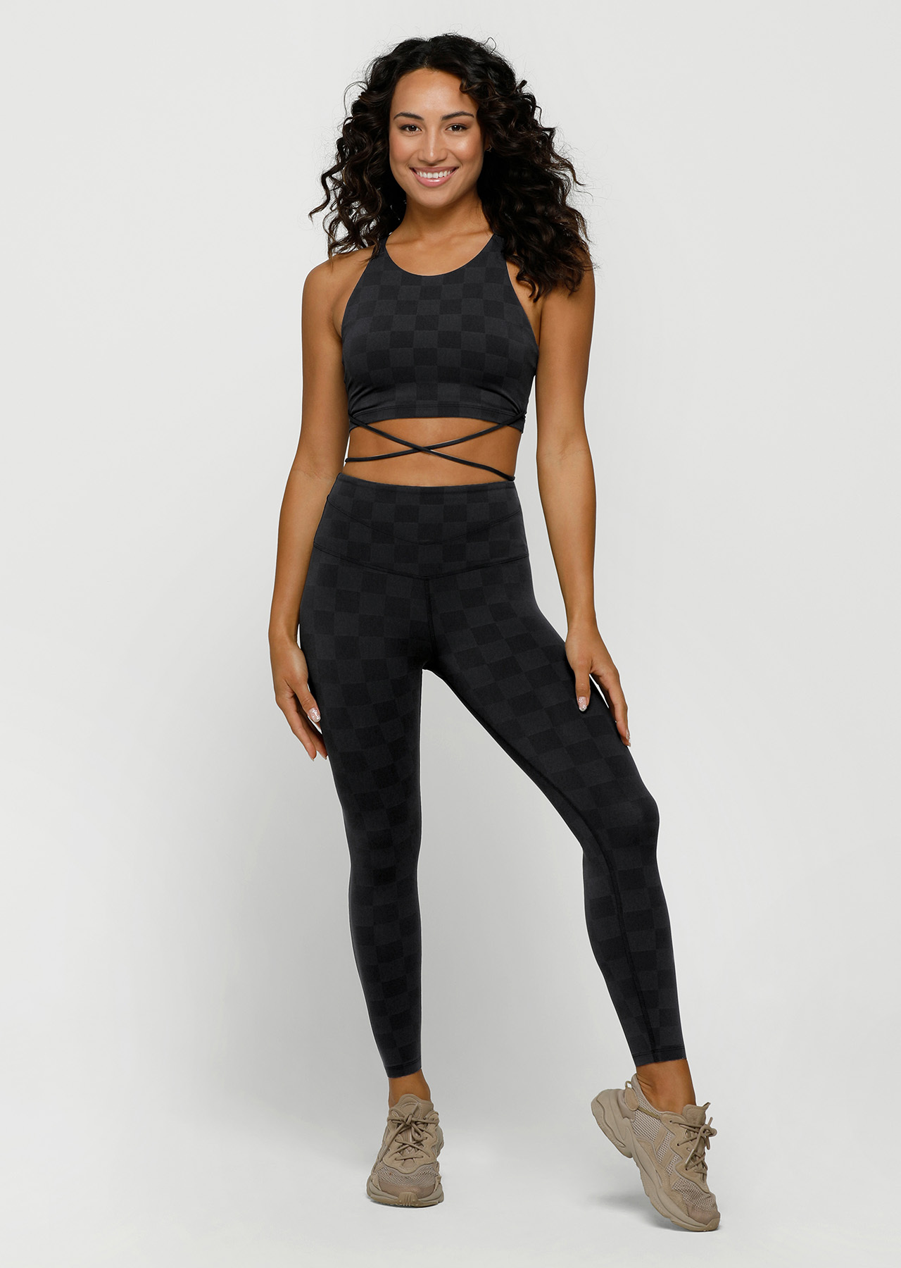 Lorna Jane Checkerboard Ankle Biter Leggings