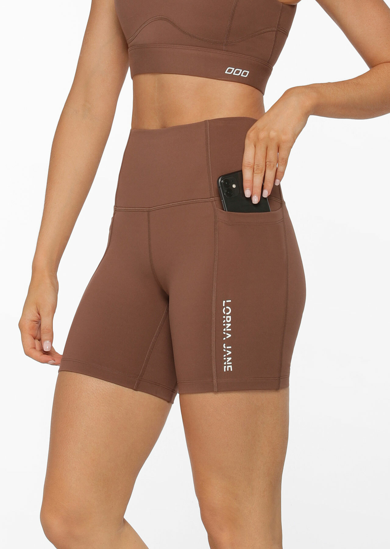Lorna Jane Trackside Phone Pocket Bike Short